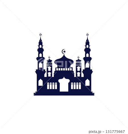 Mosque icon vector Illustration design template Mosque icon vector Illustration design template 131775667