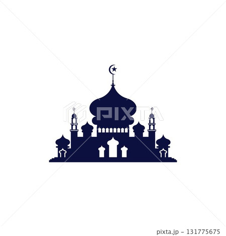 Mosque icon vector Illustration design template 131775675