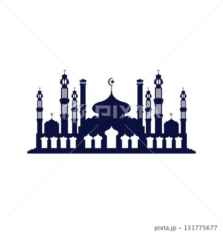 Mosque icon vector Illustration design template Mosque icon vector Illustration design template 131775677
