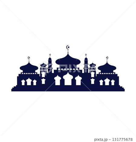 Mosque icon vector Illustration design template 131775678