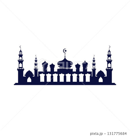 Mosque icon vector Illustration design template Mosque icon vector Illustration design template 131775684