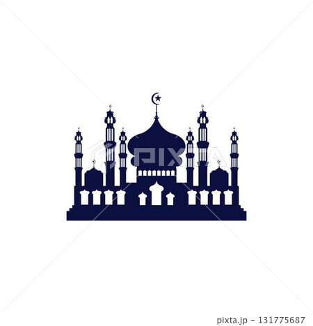 Mosque icon vector Illustration design template Mosque icon vector Illustration design template 131775687