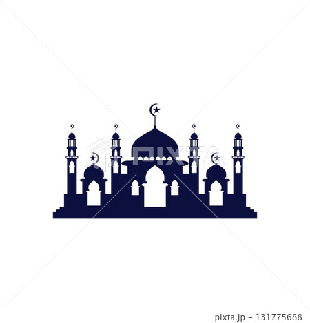 Mosque icon vector Illustration design template 131775688