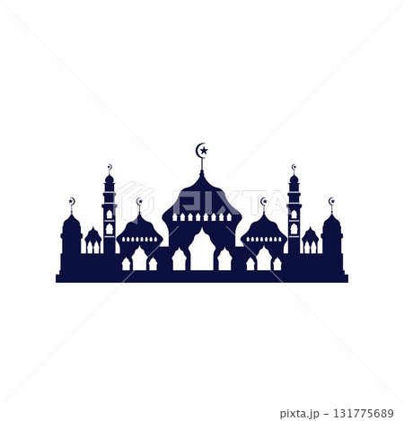 Mosque icon vector Illustration design template Mosque icon vector Illustration design template 131775689