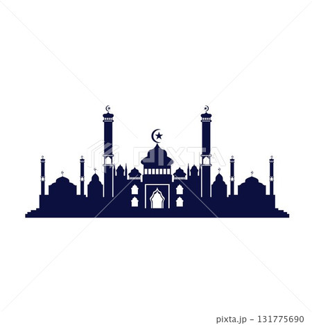 Mosque icon vector Illustration design template 131775690