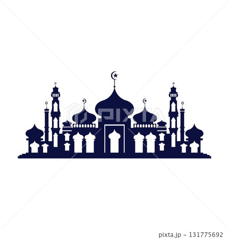 Mosque icon vector Illustration design template Mosque icon vector Illustration design template 131775692