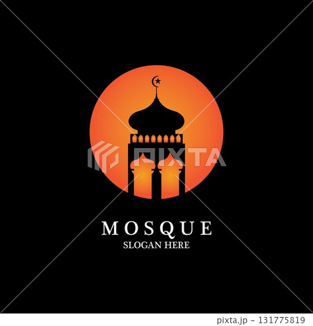 Mosque icon vector Illustration design template Mosque icon vector Illustration design template 131775819
