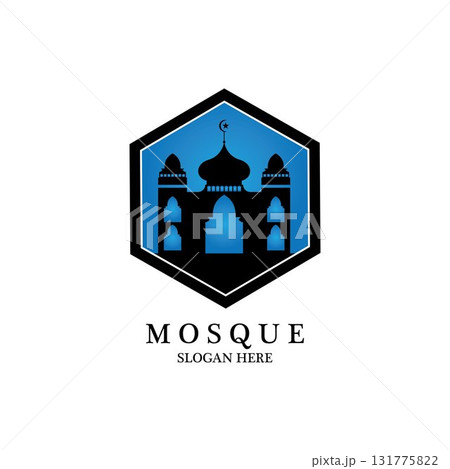 Mosque icon vector Illustration design template Mosque icon vector Illustration design template 131775822