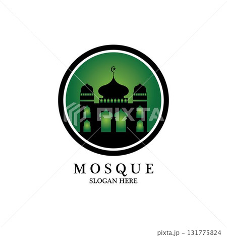 Mosque icon vector Illustration design template Mosque icon vector Illustration design template 131775824