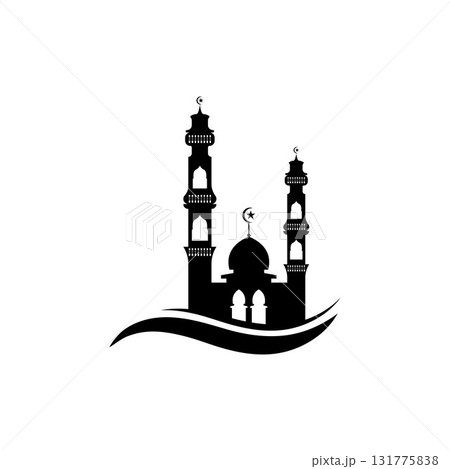 Mosque icon vector Illustration design template Mosque icon vector Illustration design template 131775838