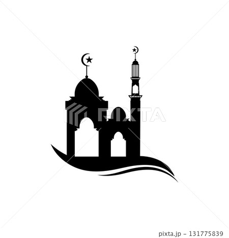 Mosque icon vector Illustration design template Mosque icon vector Illustration design template 131775839