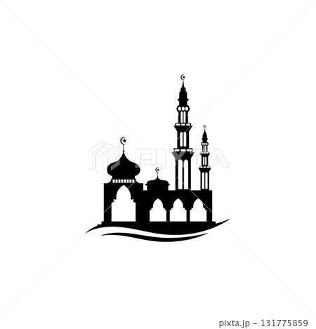 Mosque icon vector Illustration design template Mosque icon vector Illustration design template 131775859