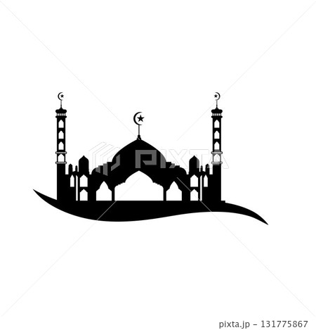 Mosque icon vector Illustration design template Mosque icon vector Illustration design template 131775867