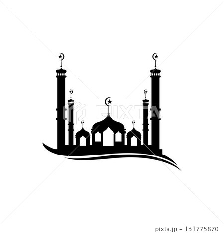 Mosque icon vector Illustration design template Mosque icon vector Illustration design template 131775870