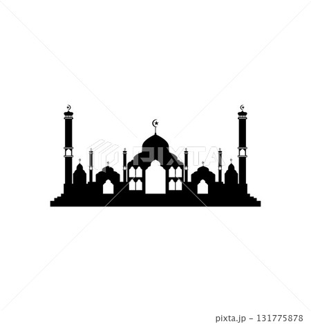 Mosque icon vector Illustration design template 131775878