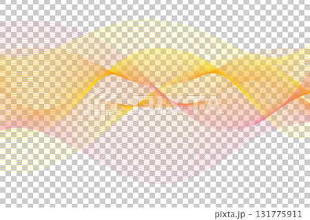 Pink and yellow wave abstract background 6 131775911