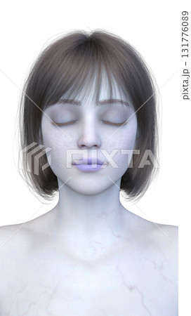 女性ゾンビの顔 女性ゾンビの顔 131776089