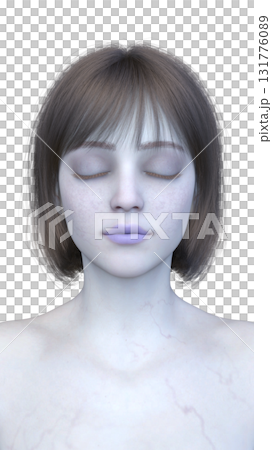 女性ゾンビの顔 女性ゾンビの顔 131776089