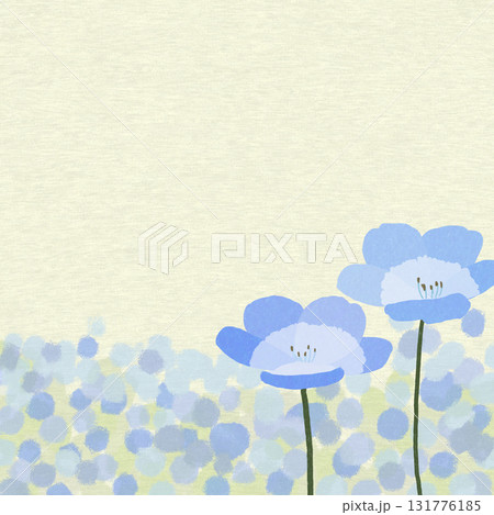 群生するネモフィラの花 群生するネモフィラの花 131776185