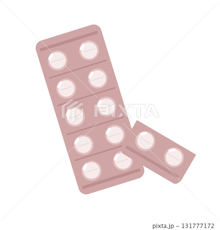 台紙付きの錠剤錠剤イラスト 台紙付きの錠剤錠剤イラスト 131777172