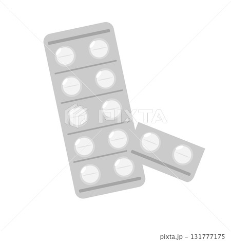 台紙付きの錠剤錠剤イラスト 131777175
