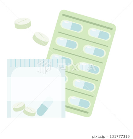 錠剤のイラスト 131777319