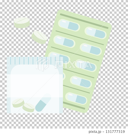 錠剤のイラスト 131777319