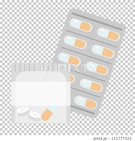 錠剤のイラスト 131777322