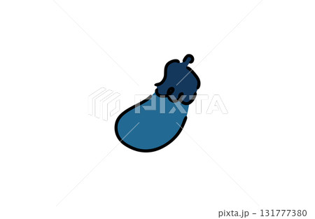 ナス 野菜のイラスト 縁起物 手描き風ベクター素材 ナス 野菜のイラスト 縁起物 手描き風ベクター素材 131777380