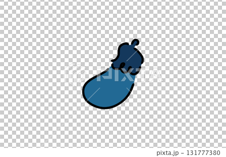 ナス 野菜のイラスト 縁起物 手描き風ベクター素材 ナス 野菜のイラスト 縁起物 手描き風ベクター素材 131777380