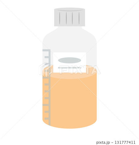 シロップ飲み薬のイラスト シロップ飲み薬のイラスト 131777411