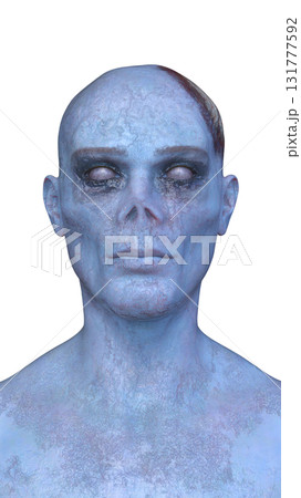 男性ゾンビの顔 131777592