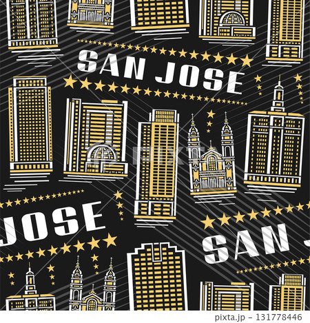 Vector San Jose seamless pattern Vector San Jose seamless pattern 131778446