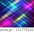 futuristic abstract background with neon laser beams in magenta cyan blue and green glowing diagonally on dark backdrop, vibrant electric pattern design for technology and digital innovation 131779226