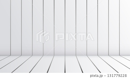 minimalist white 3d studio background with vertical panels and soft light shadows, clean empty interior space for product display or modern presentation scene 131779228