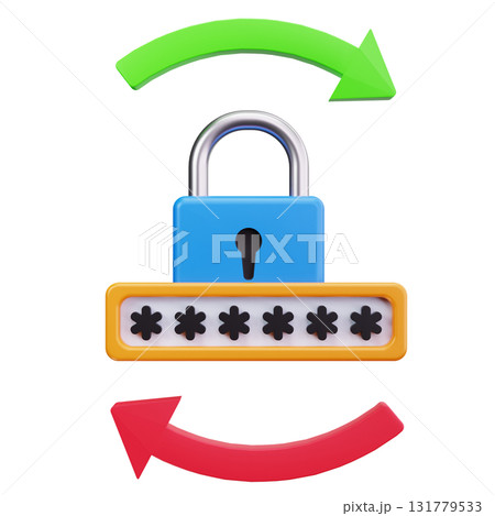 Password Rotation Lockのイラスト素材 [131779533] - PIXTA