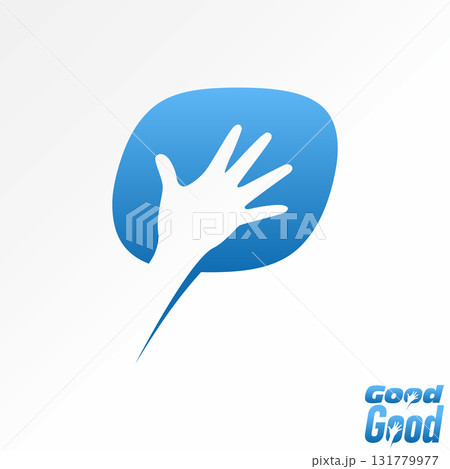 Logo design graphic concept creative premium vector stock image top sell initial O with hand negative space Good word massage human energy monogram up Logo design graphic concept creative premium vector stock image top sell initial O with hand negative space Good word massage human energy monogram up 131779977