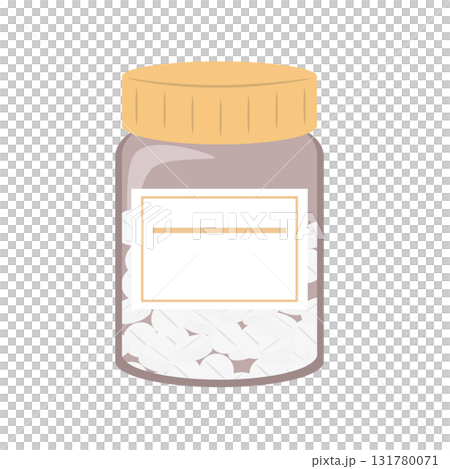 瓶入りの市販薬のイラスト 瓶入りの市販薬のイラスト 131780071