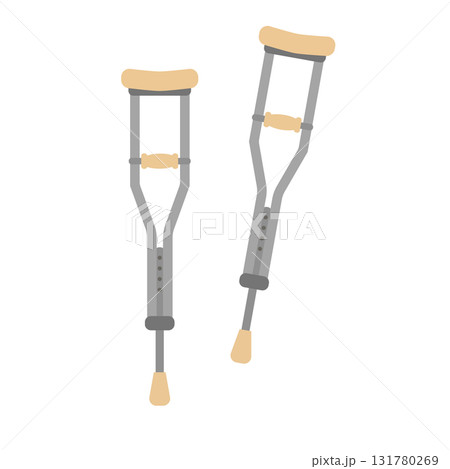 松葉杖のイラスト 131780269
