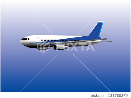 青空を飛ぶ飛行機のイラスト 青空を飛ぶ飛行機のイラスト 131780279