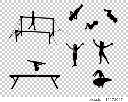 體操女子剪影 131780474
