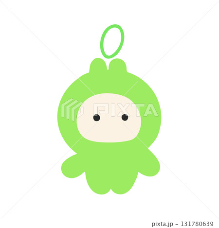 明るい緑のマスコットキャラクターのぬいぐるみアイコン素材|推し活やファン活動に使えるかわいいイラスト 明るい緑のマスコットキャラクターのぬいぐるみアイコン素材|推し活やファン活動に使えるかわいいイラスト 131780639
