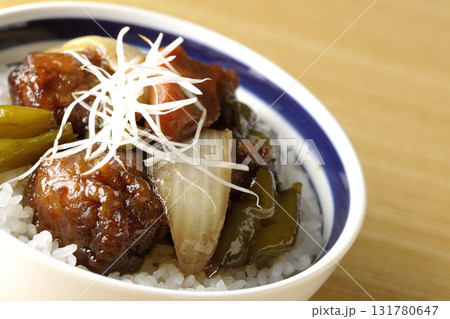 黒酢酢豚丼 黒酢酢豚丼 131780647
