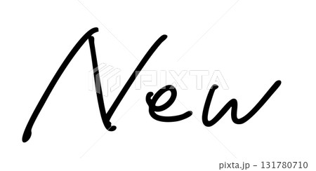 「New」手書き文字 「New」手書き文字 131780710