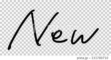 "New" handwritten "New" handwritten 131780710