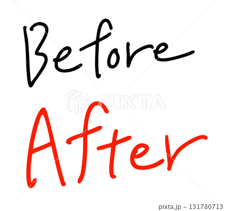 「Bfore After」手書き文字 「Bfore After」手書き文字 131780713