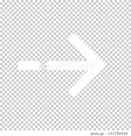 Simple white arrow icon, luminous white arrow mark, bright and clean arrow design material 131780936