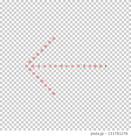 Bright red arrow icon, red arrow mark for emphasis, eye-catching red direction sign Bright red arrow icon, red arrow mark for emphasis, eye-catching red direction sign 131781276