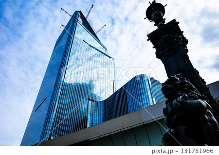 高層ビルと再開発 東京日本橋周辺の都市風景 2025.09　b-2 高彩度コントラスト 131781966
