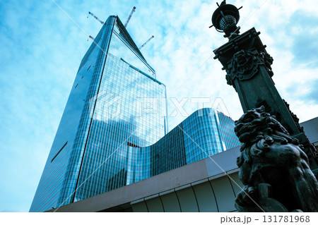 高層ビルと再開発 東京日本橋周辺の都市風景 2025.09 b-4 ライトカラー 高層ビルと再開発 東京日本橋周辺の都市風景 2025.09 b-4 ライトカラー 131781968